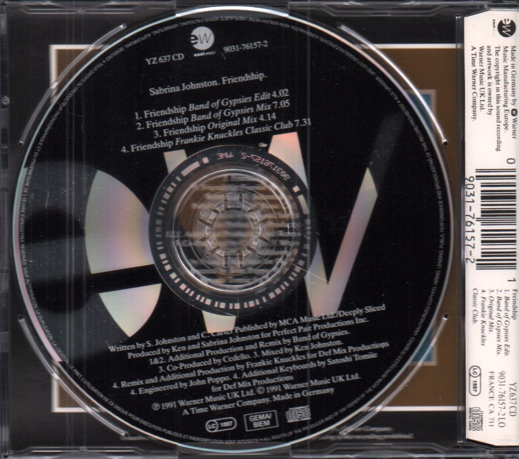 Sabrina Johnston - Friendship - Cd