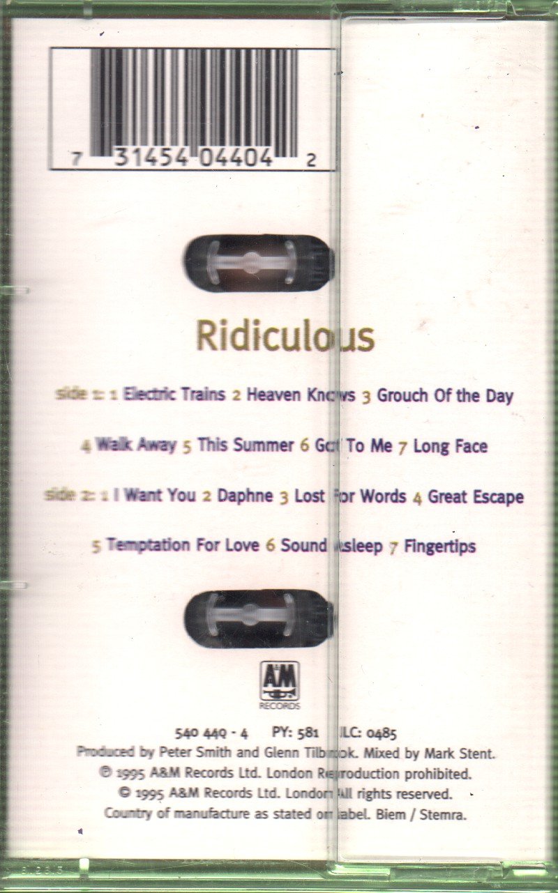 Squeeze - Ridiculous - Cassette