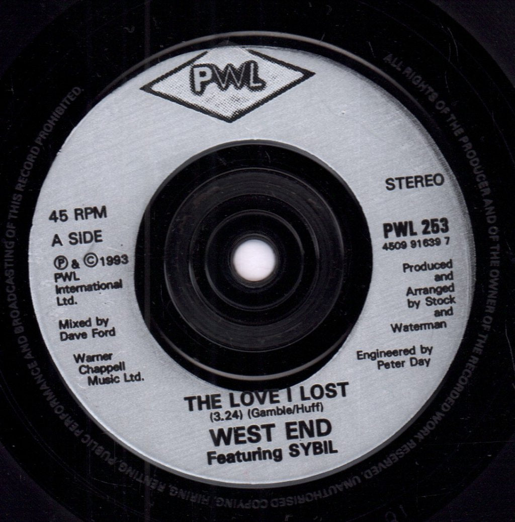 West End Featuring Sybil - Love I Lost - 7 Inch