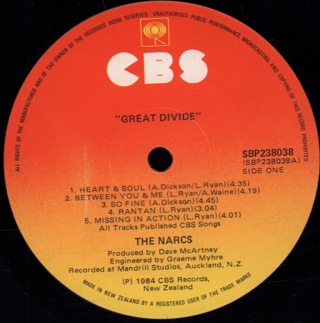 Narcs - Great Divide - Lp