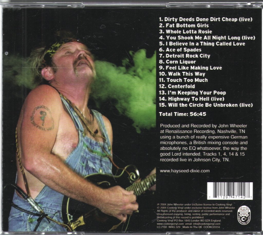 Hayseed Dixie - Let There Be Rockgrass - Cd