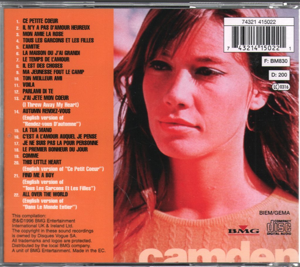 Françoise Hardy - Les Chansons D'Amour - Cd