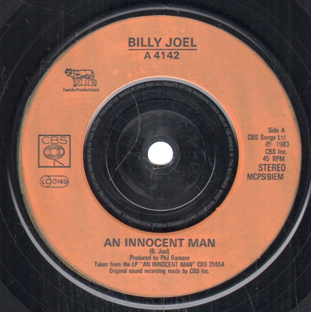 Billy Joel - An Innocent Man - 7 Inch