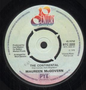 Maureen McGovern - Continental - 7 Inch