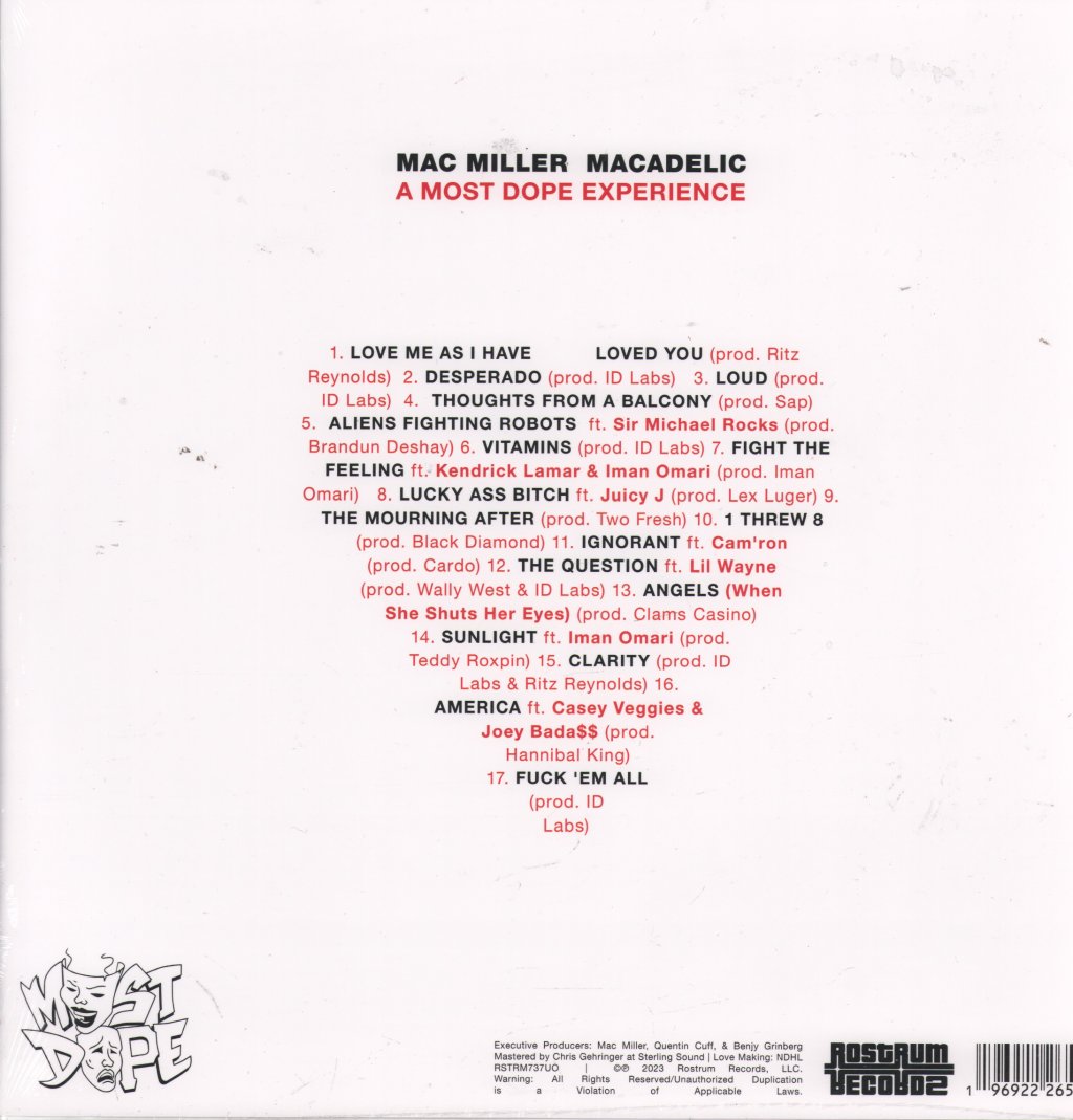 Mac Miller - Macadelic - Double Lp