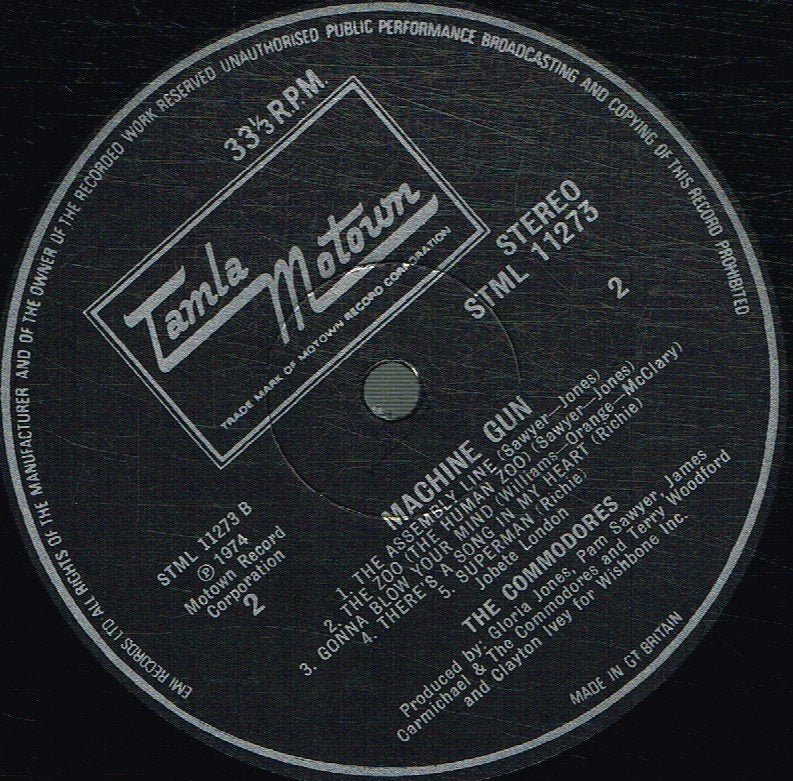Commodores - Machine Gun - Lp
