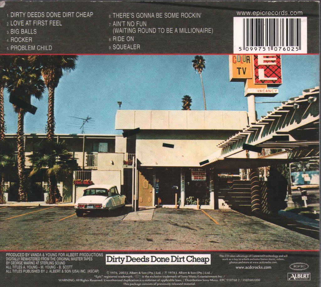 AC/DC - Dirty Deeds Done Dirt Cheap - Cd