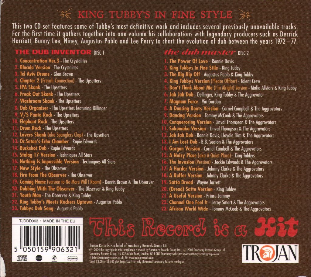 Various Artists - King Tubby's In Fine Style - Double Cd