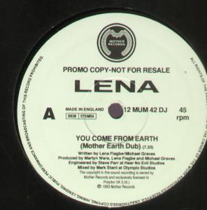 Lena - You Come From Earth - 12 Inch