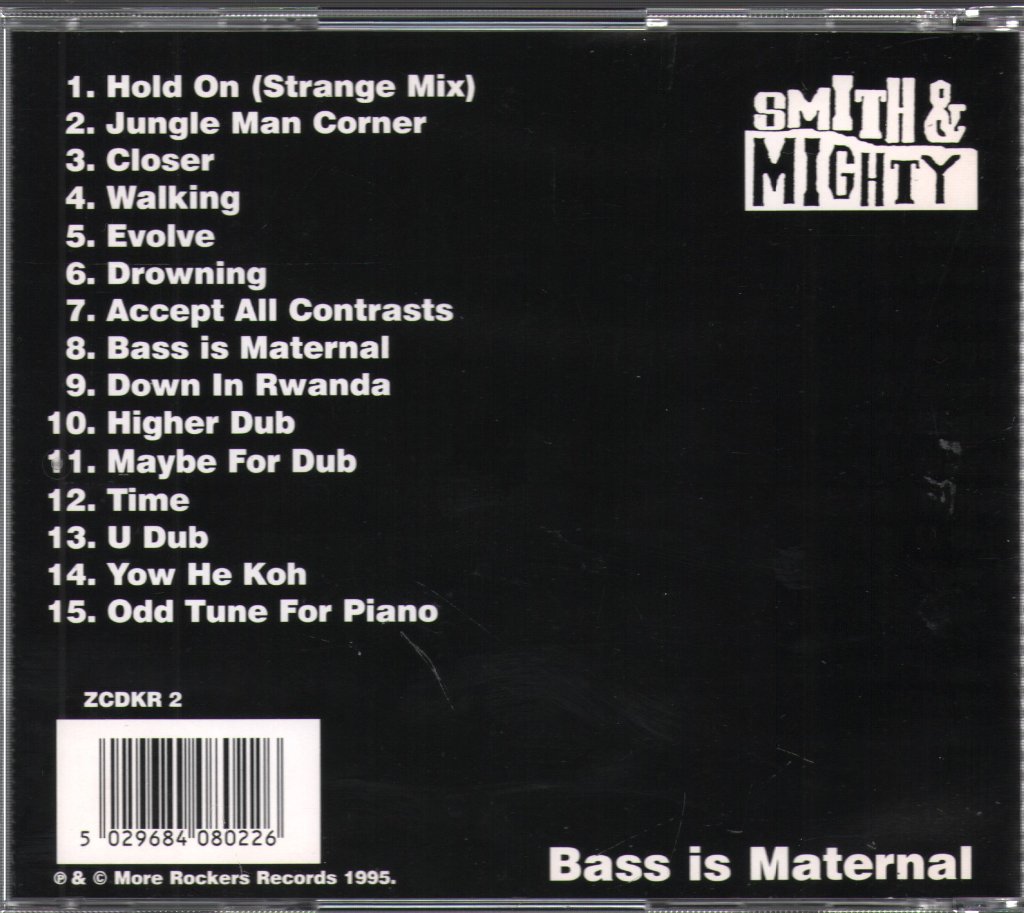 Smith & Mighty - Bass Is Maternal - Cd