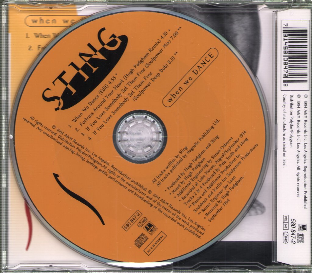 Sting - When We Dance - Cd