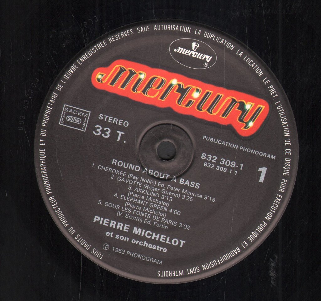 Pierre Michelot And His Orchestra - Round About A Bass - Lp