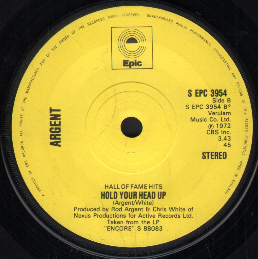 Argent - God Gave Rock And Roll To You - 7 Inch