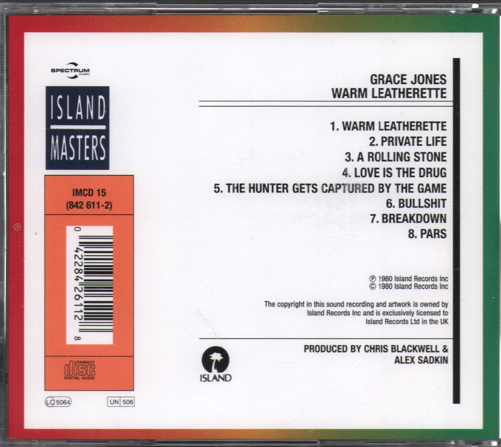 Grace Jones - Warm Leatherette - Cd