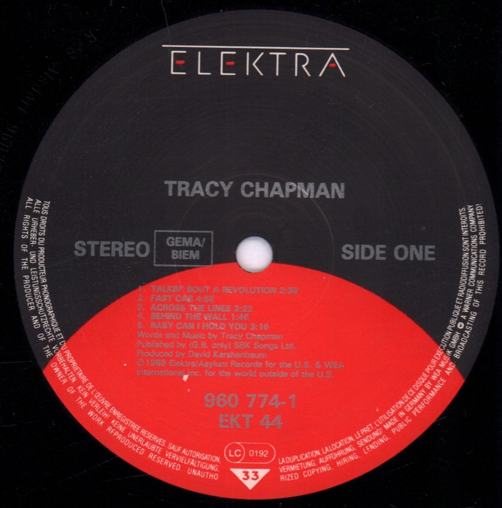 Tracy Chapman - Tracy Chapman - Lp