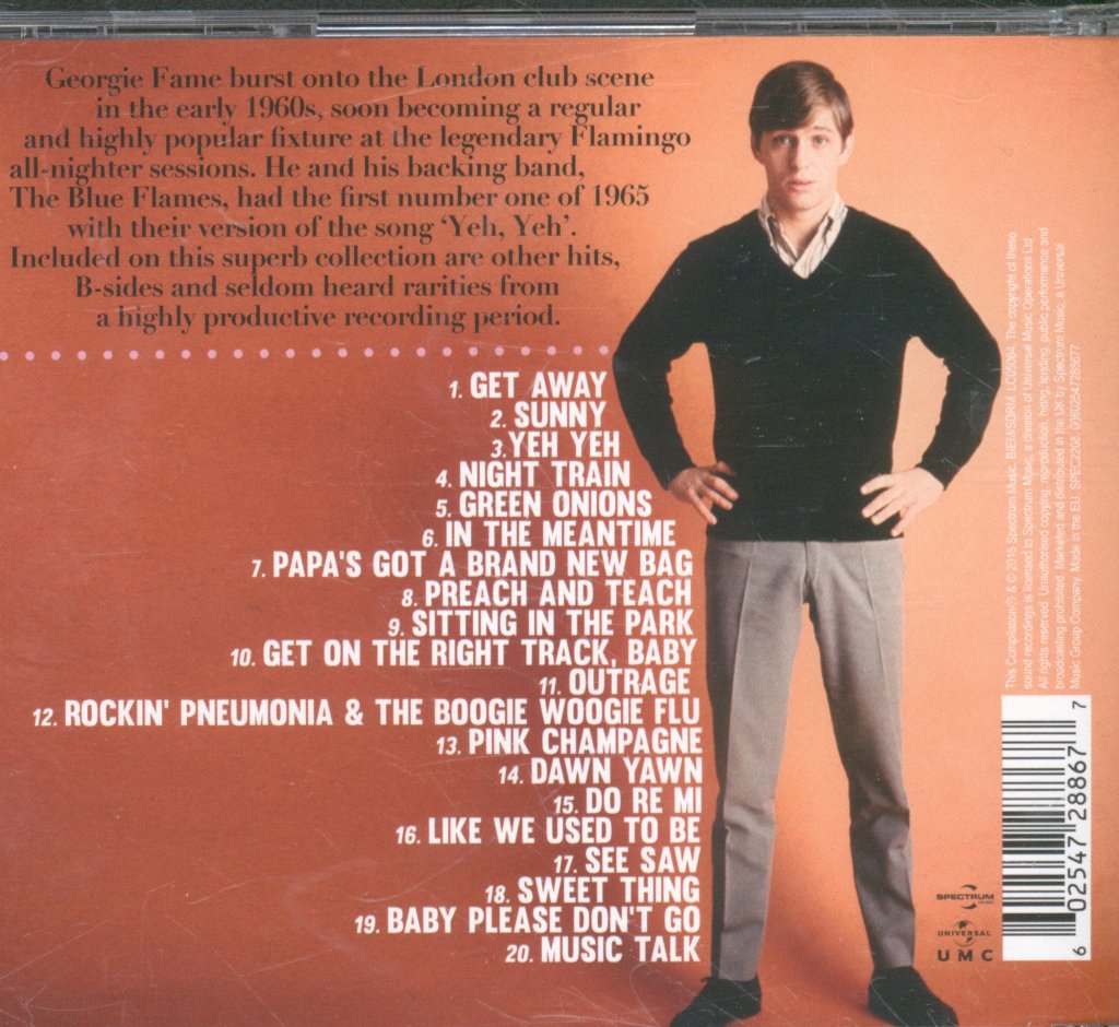 Georgie Fame - Yeh Yeh The Georgie Fame Collection - Cd