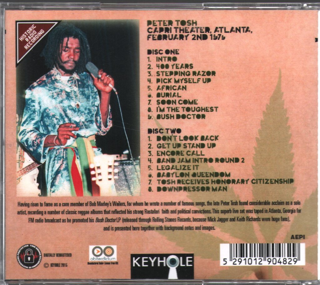 Peter Tosh - Soon Come - Double Cd