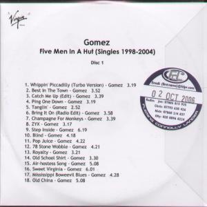Gomez - Five Men In A Hut Singles 1998-2004 - Cdr