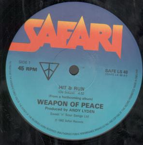 Weapon Of Peace - Hit And Run - 12 Inch