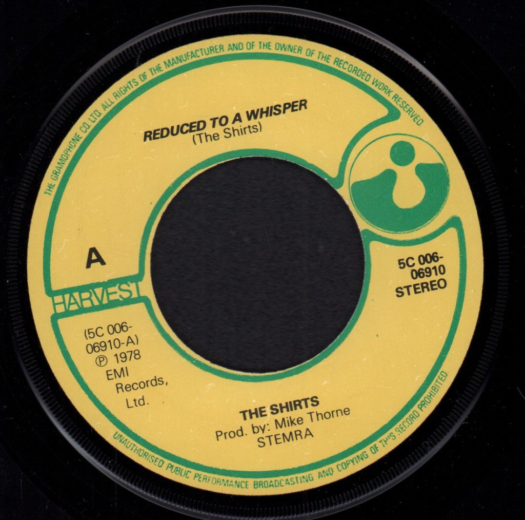 Shirts - Reduced To A Whisper - 7 Inch
