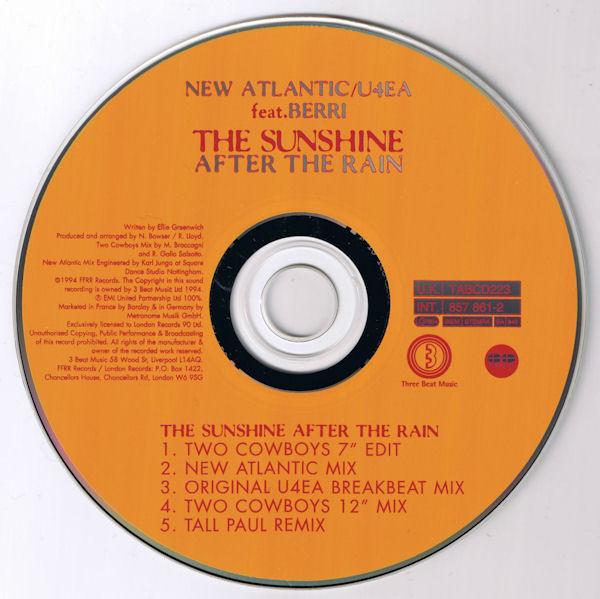 New Atlantic/U4Ea Featuring Berri - Sunshine After The Rain - Cd