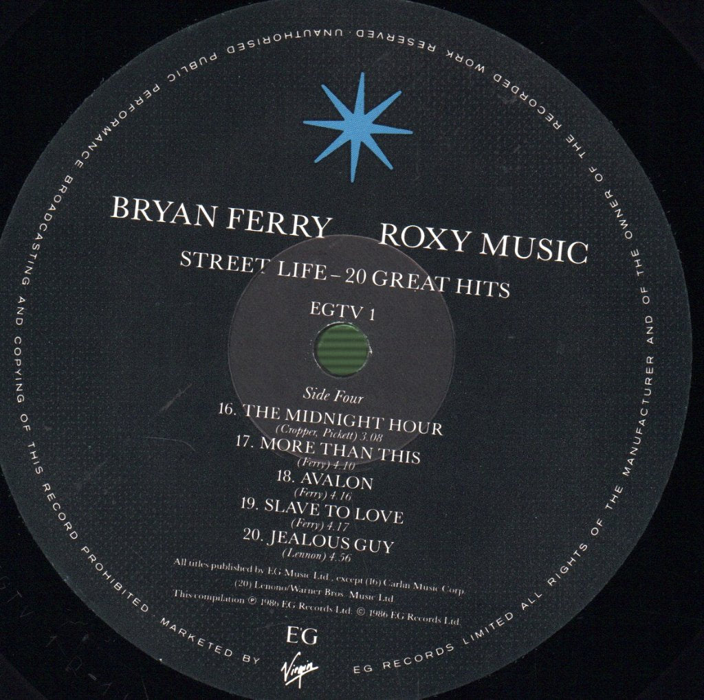 Bryan Ferry / Roxy Music - Street Life (20 Great Hits) - Double Lp
