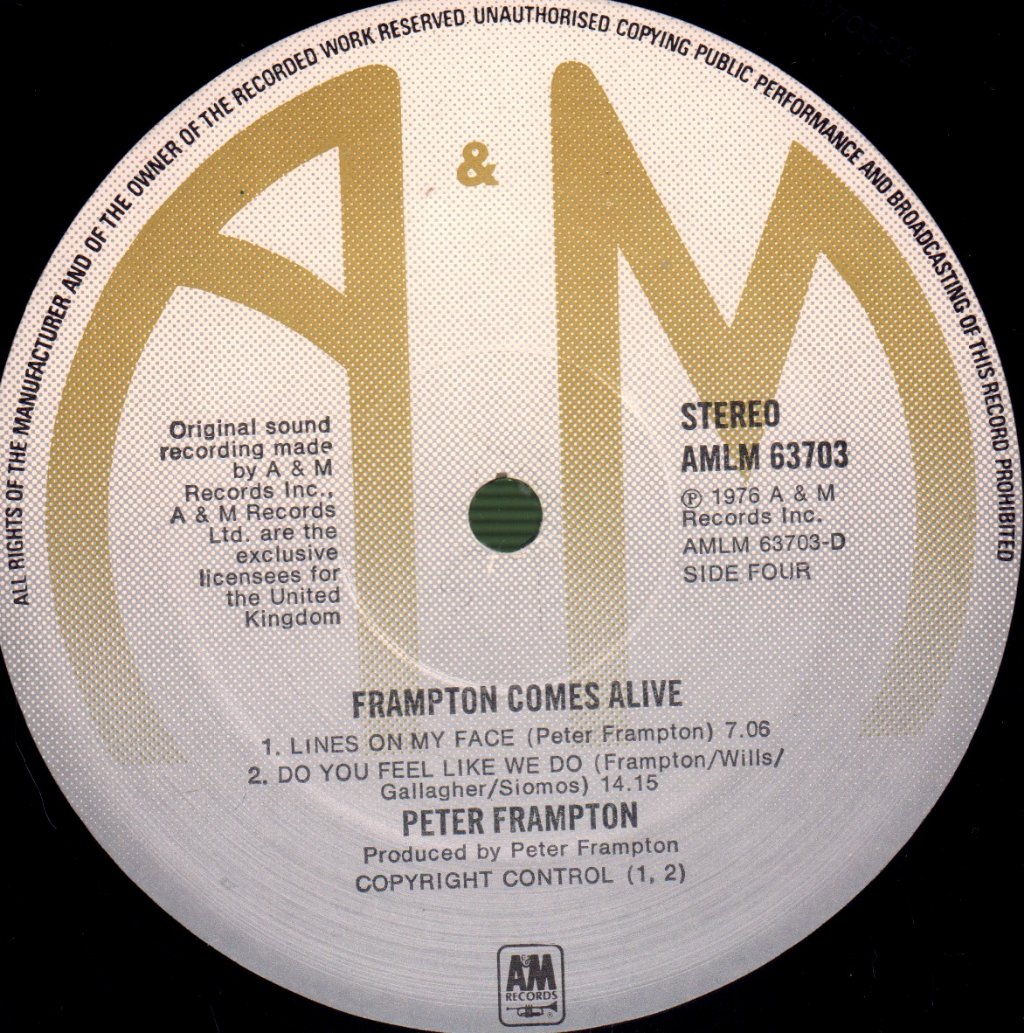Peter Frampton - Frampton Comes Alive - Double Lp