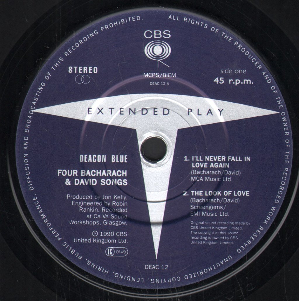 Deacon Blue - I'll Never Fall In Love Again - 7 Inch