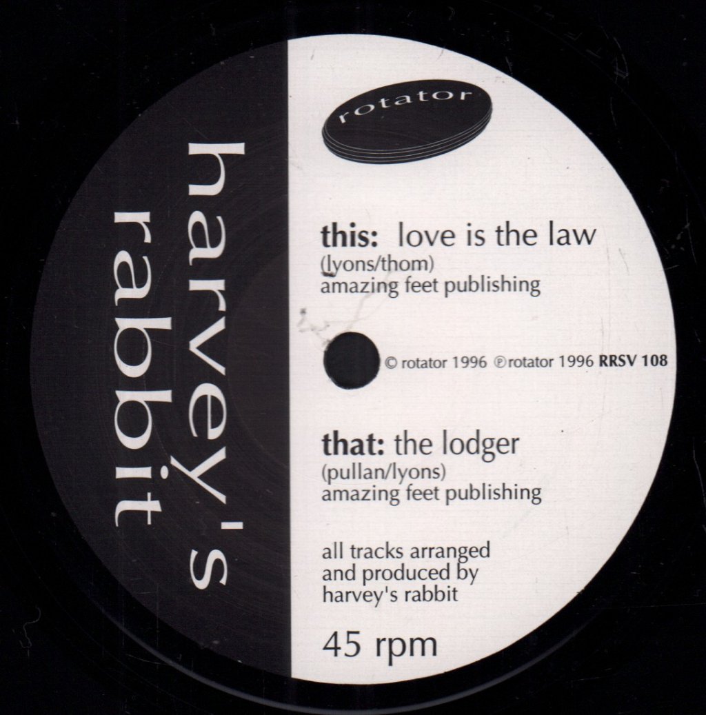 Harvey's Rabbit - Love Is The Law - 7 Inch