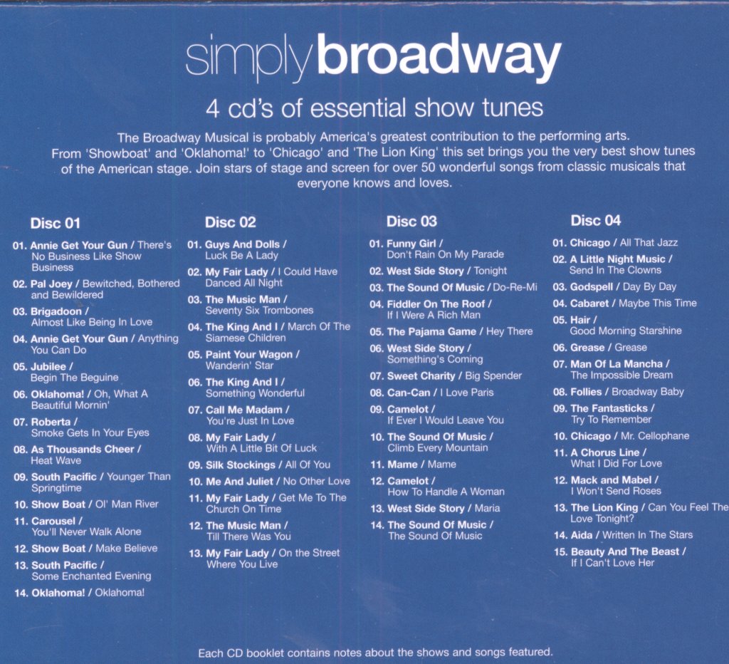 Various Artists - Simply Broadway - Cd Set