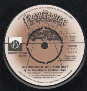 Flash Cadillac And The Continental Kids - Did You Boogie With Your Baby - 7 Inch