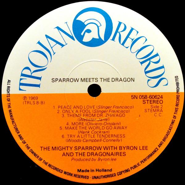 Mighty Sparrow With Byron Lee And The Dragonaires - Sparrow Meets The Dragon - Lp