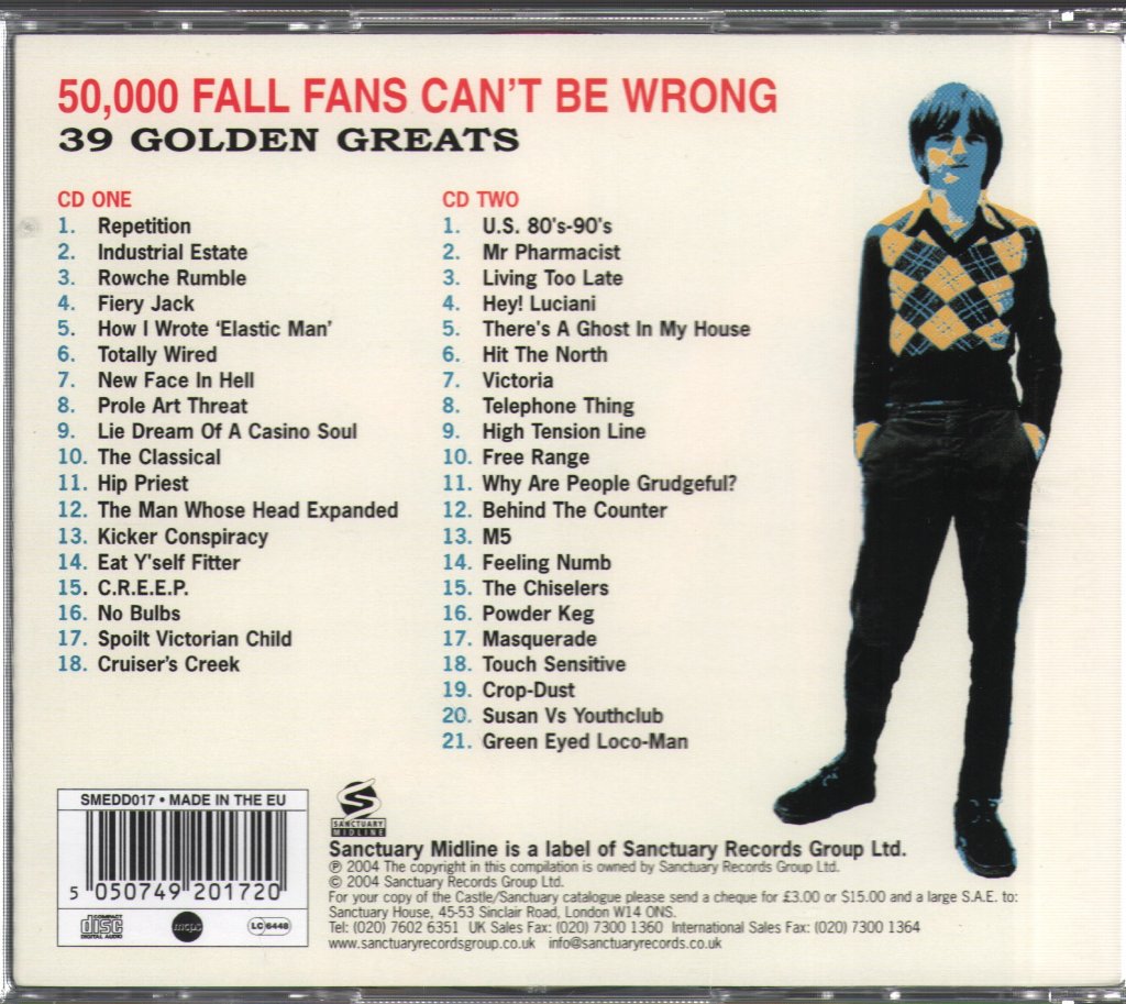 Fall - 50,000 Fall Fans Can't Be Wrong - 39 Golden Greats - Double Cd