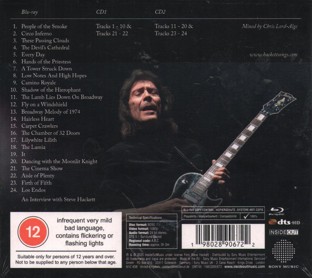 Steve Hackett - Lamb Stands Up Live At The Royal Albert Hall - Cd Set