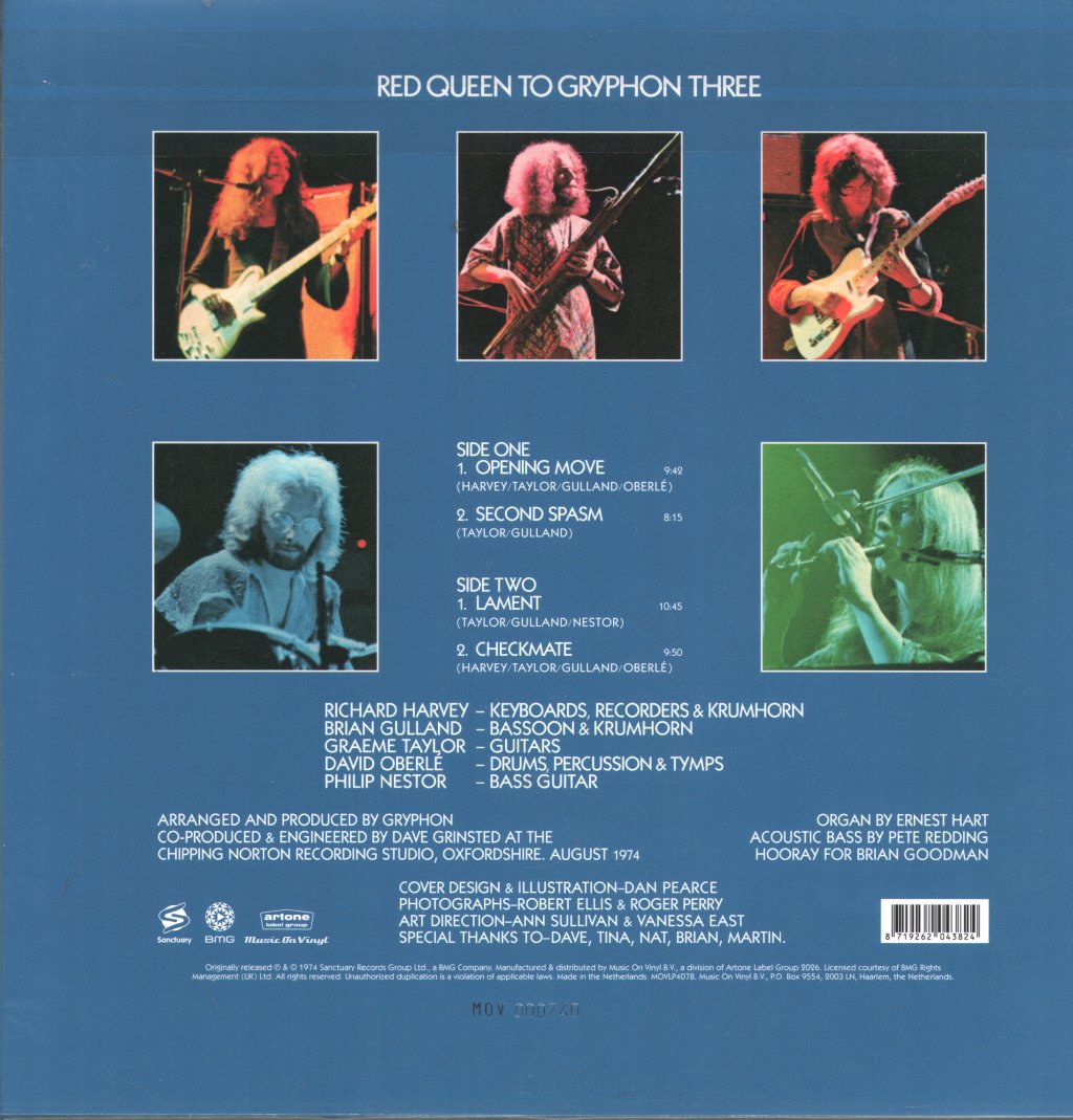 Gryphon - Red Queen To Gryphon Three - Lp
