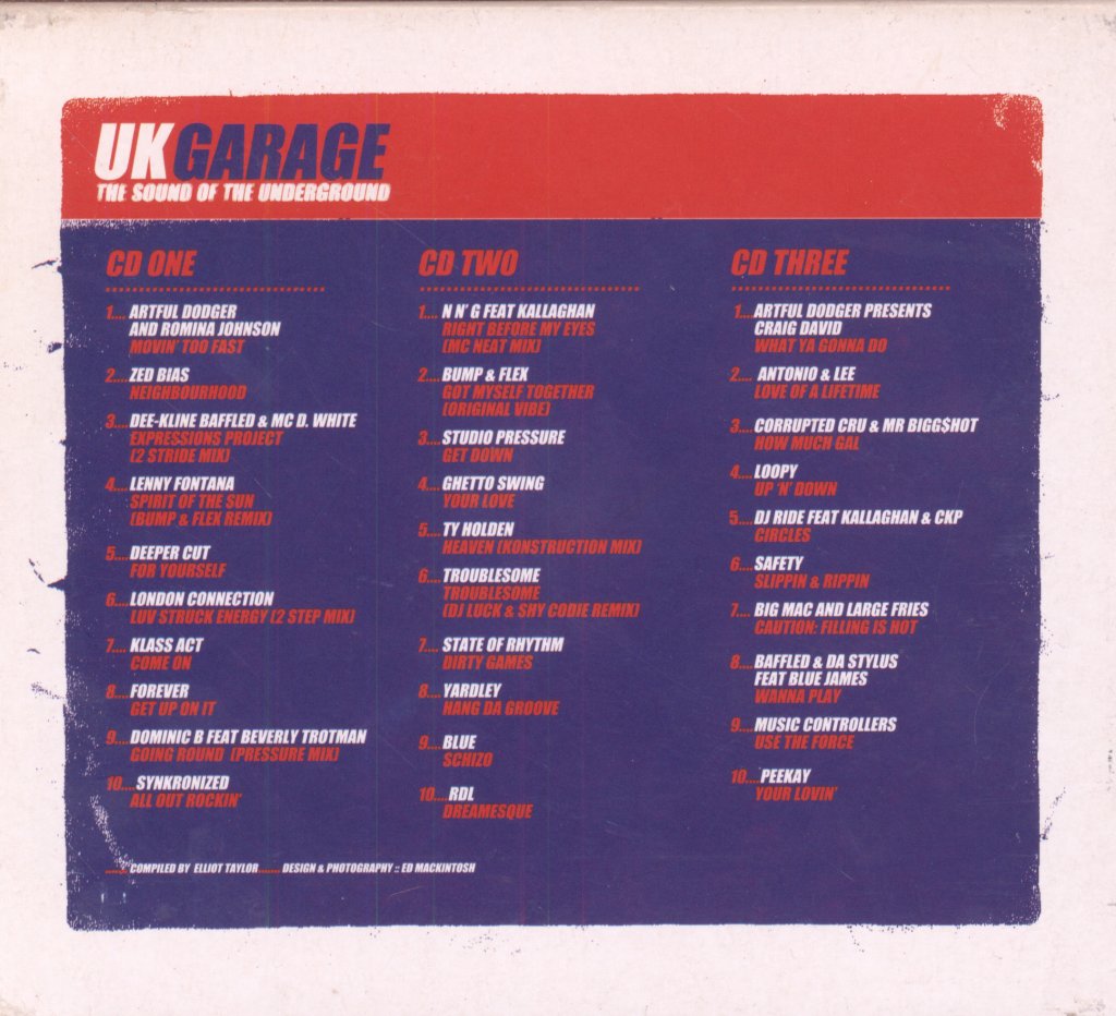 Various Artists - UK Garage - The Sound Of The Underground - Cd Set