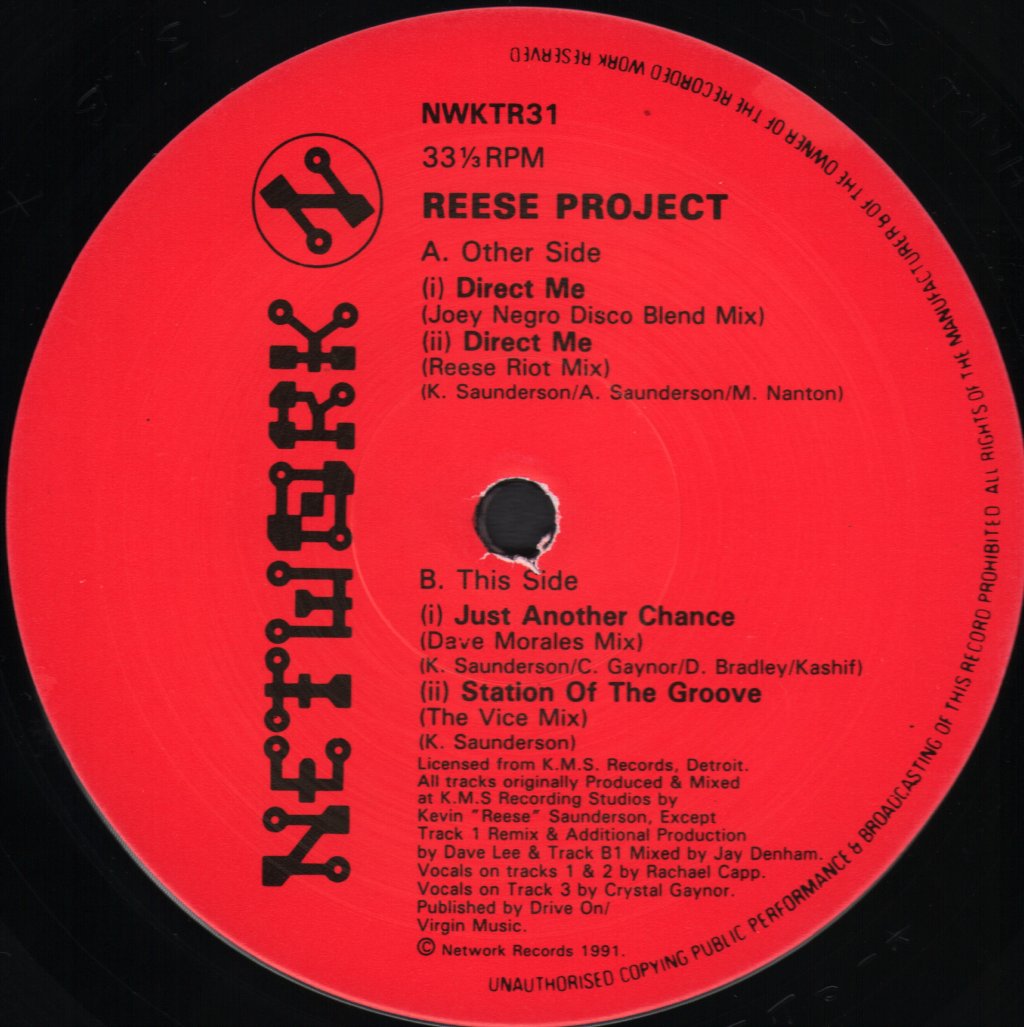 Reese Project - Direct Me - 12 Inch
