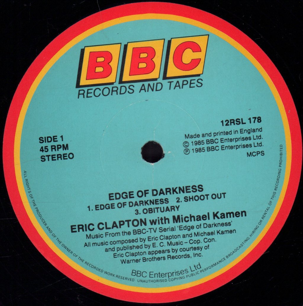 Eric Clapton - Edge Of Darkness - 12 Inch