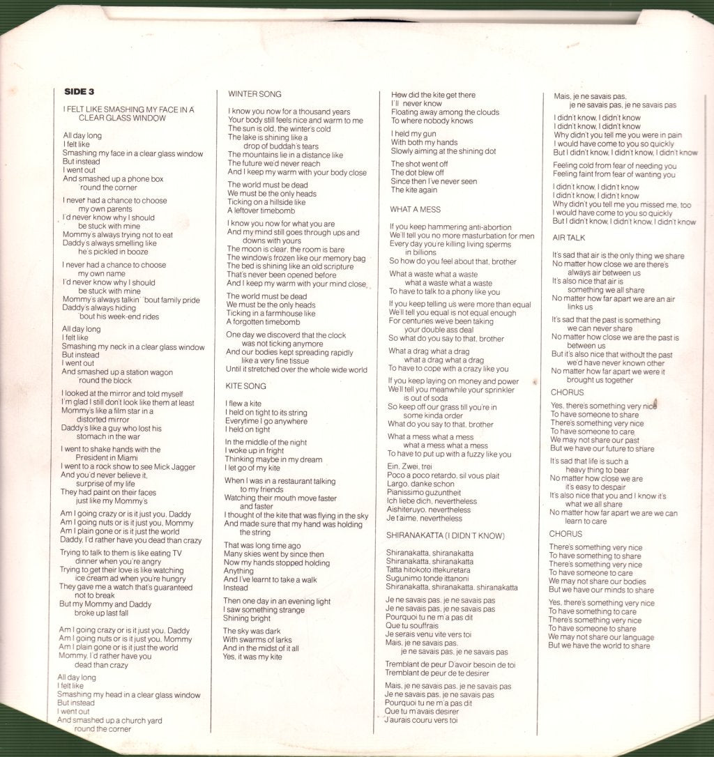 Yoko Ono - Approximately Infinite Universe - Double Lp