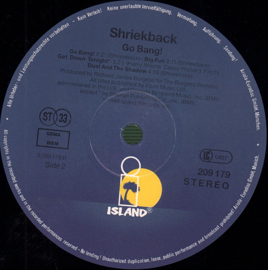 Shriekback - Go Bang! - Lp