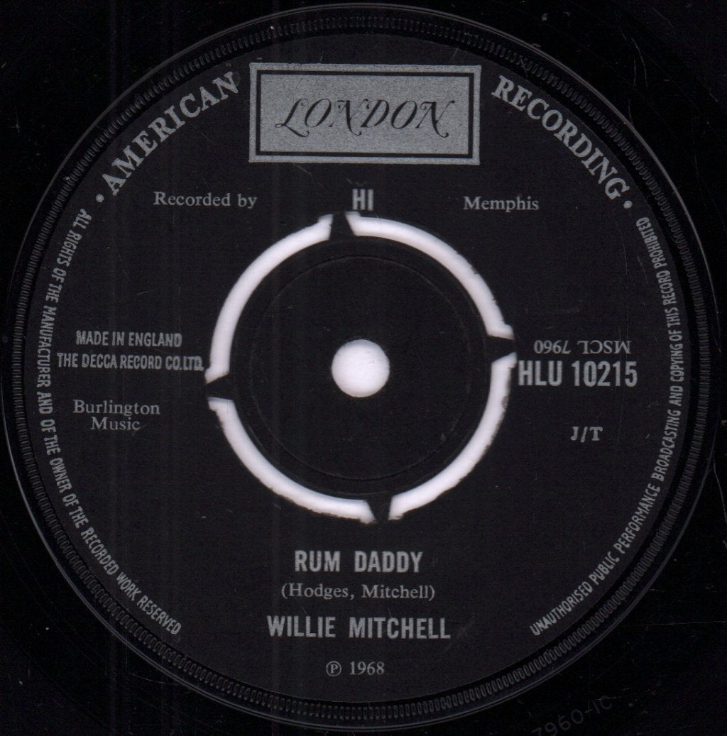 Willie Mitchell - Prayer Meetin' - 7 Inch