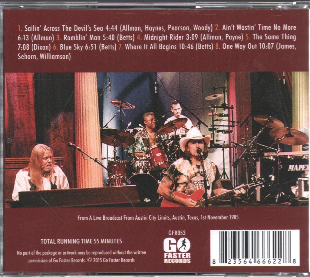 Allman Brothers Band - Austin City Limits 1995 - Cd