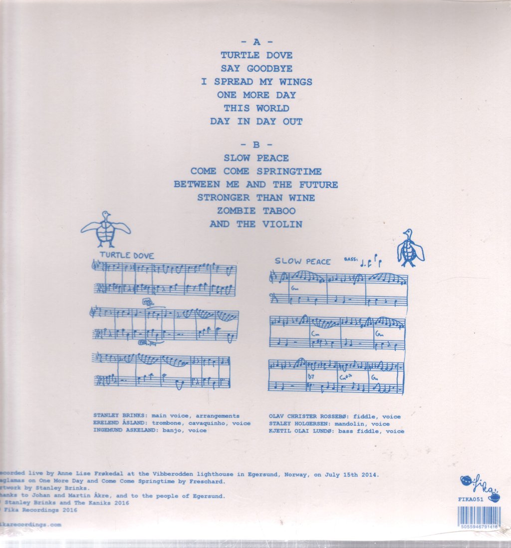Stanley Brinks And The Kaniks - Turtle Dove - Lp