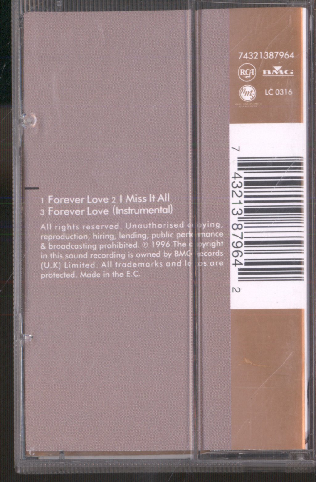 Gary Barlow - Forever Love - Cassette