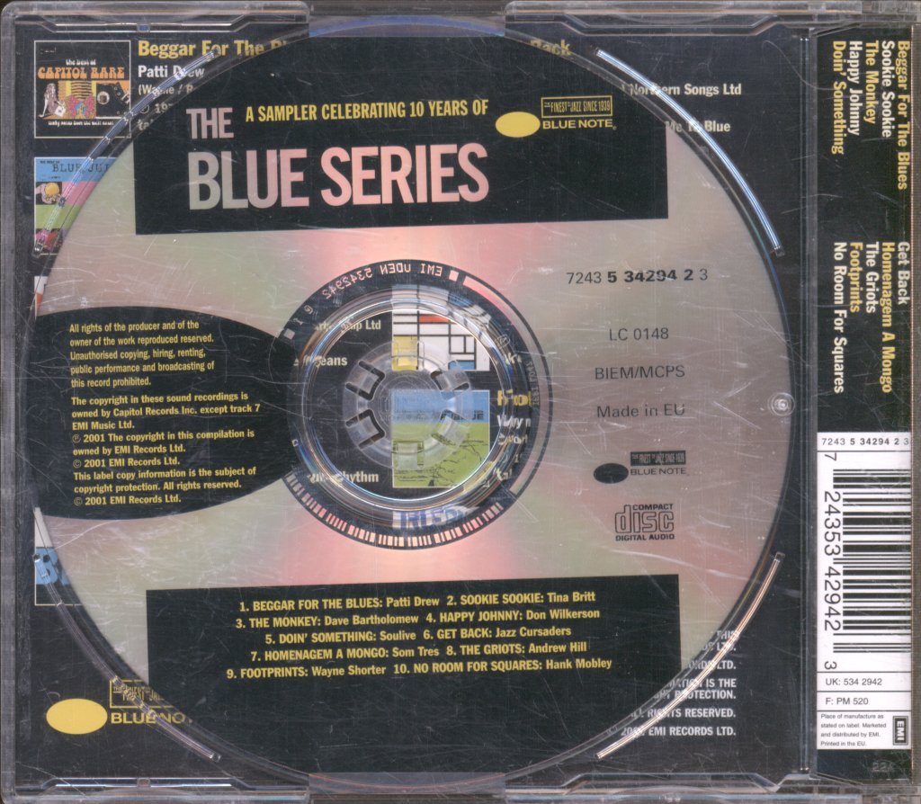 Various Artists - Blue Series Sampler (Celebrating 10 Years Of Blue Note) - Cd