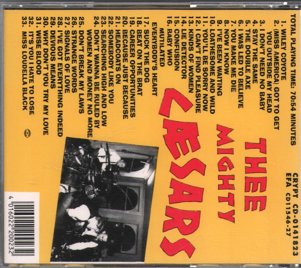 Thee Mighty Caesars - Surely They Were The Sons Of God - Cd