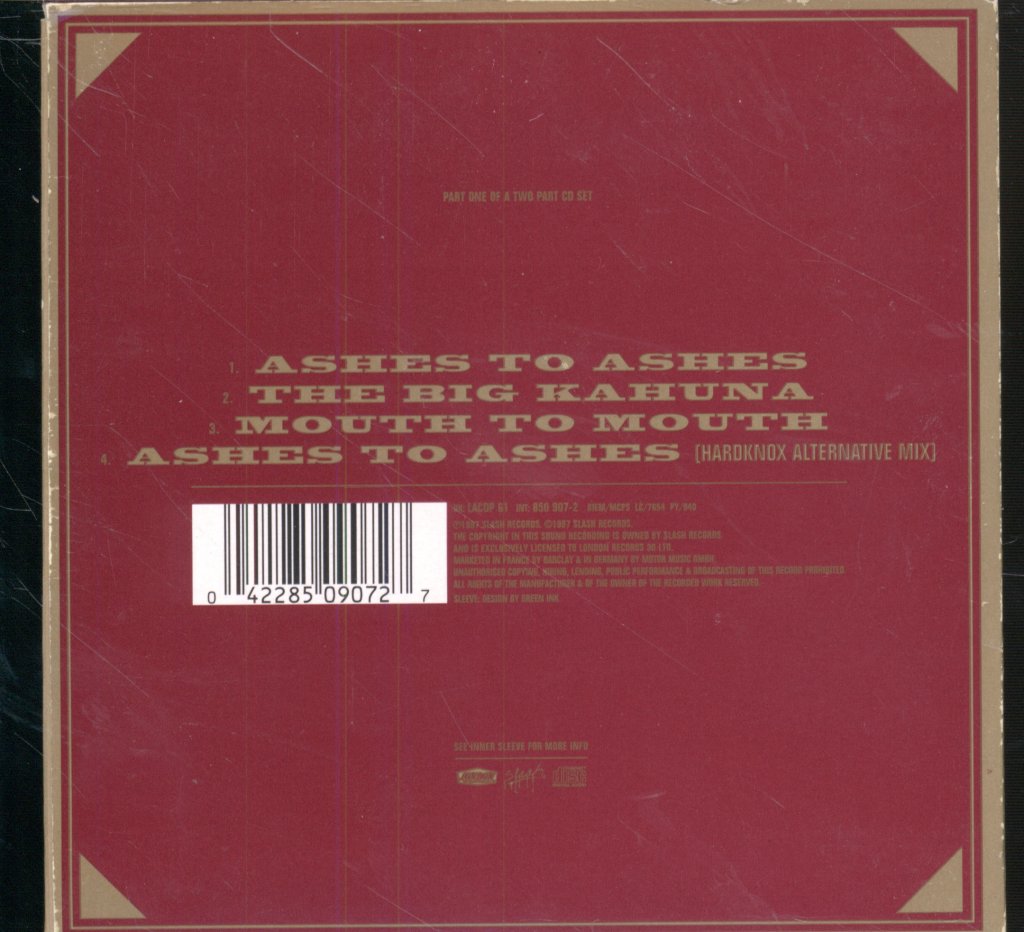 Faith No More - Ashes To Ashes - Cd