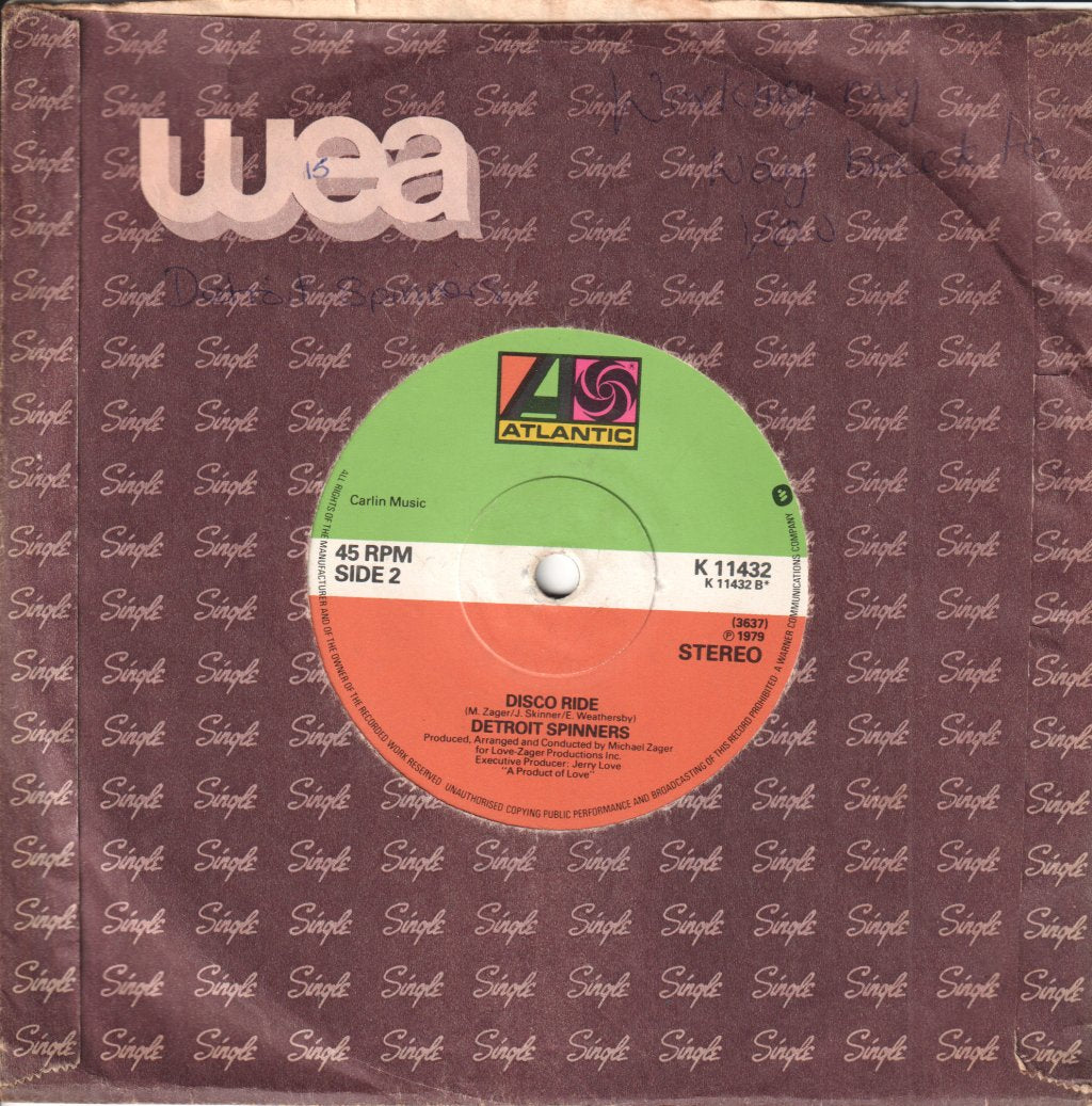 Detroit Spinners - Working My Way Back To You - 7 Inch