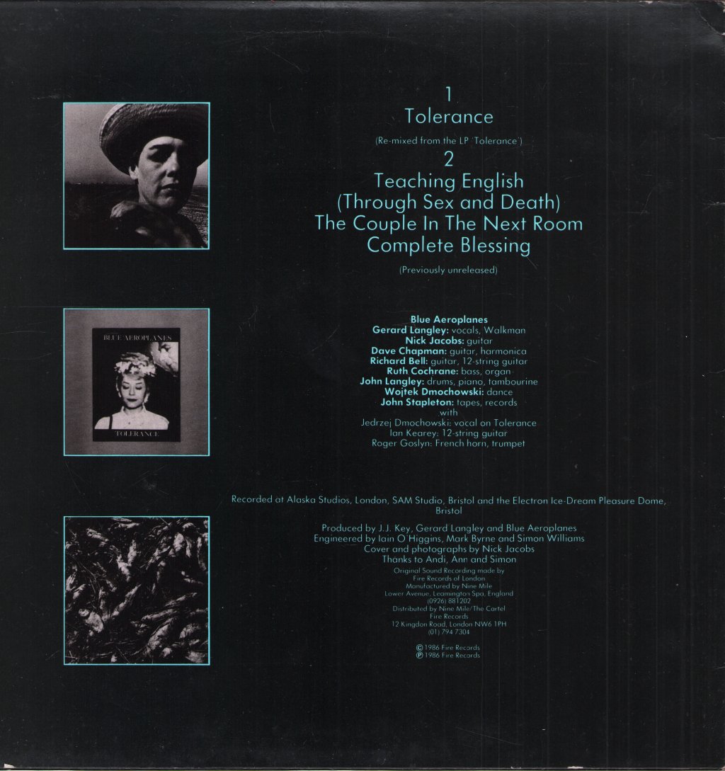 Blue Aeroplanes - Tolerance E.P. - 12 Inch