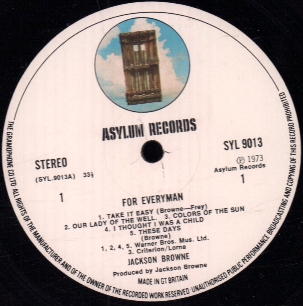 Jackson Browne - For Everyman - Lp